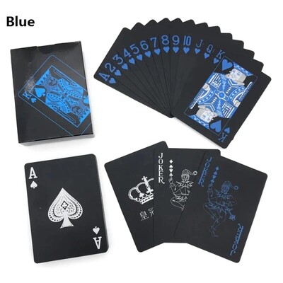 Aukštos kokybės 1 rinkinio juoda folija dengtos pokerio kortos vandeniui atsparios riboto leidimo kolekcijos Magic Poker kūrybinė dovana
