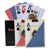 Vodootporna igraća karta Izdržljiva glatka PVC plastika Texas Hold'em Scrub Poker Club kartice velikog fonta za sve igre pokera