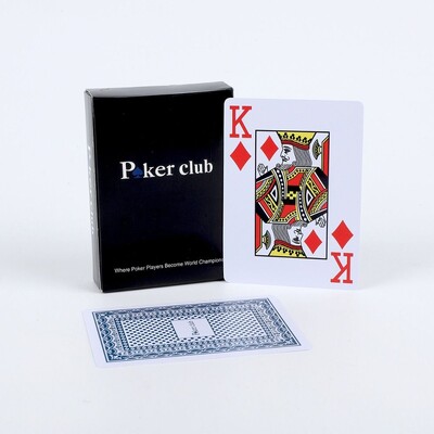 Vodootporna igraća karta Izdržljiva glatka PVC plastika Texas Hold'em Scrub Poker Club kartice velikog fonta za sve igre pokera