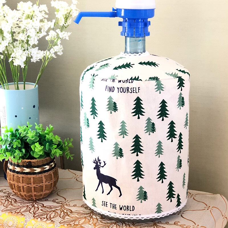 Spaudos siurblio kaušo dangtis gryno vandens mineralinio vandens kibiro dangtis paprastas modernus audinys, atsparus dulkėms ir šviesai Da Cang kibiras