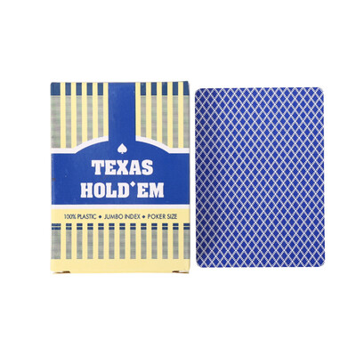 55KOM Novi špil karata PVC Scrub vodootporne karte za igranje, plastični set Texas Hold'em pokera s velikim likom u kutiji za stolnu igru