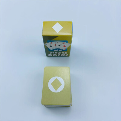 Карти за игра Сладки МИНИ Миниатюрни игри Покер Мини 40X28 мм Миниатюрни за кукли Аксесоар Декорация на дома Високо качество