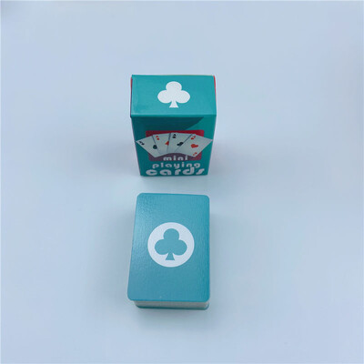 Карти за игра Сладки МИНИ Миниатюрни игри Покер Мини 40X28 мм Миниатюрни за кукли Аксесоар Декорация на дома Високо качество