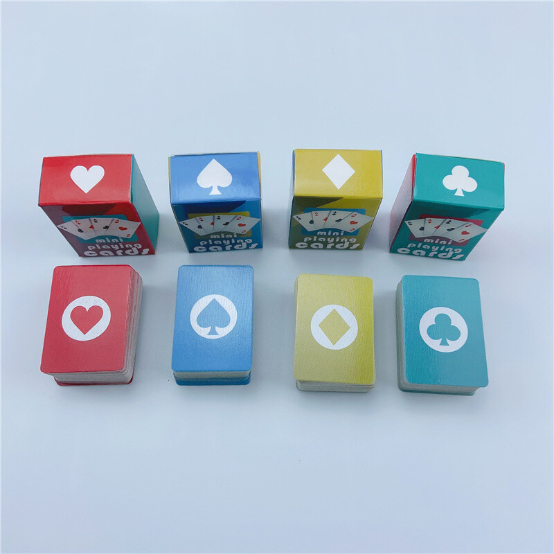 Žaidimų kortos Mieli MINI Miniatiūriniai Žaidimai Pokeris Mini 40X28mm Miniatiūra Lėlėms Aksesuaras Namų apdaila Aukšta kokybė