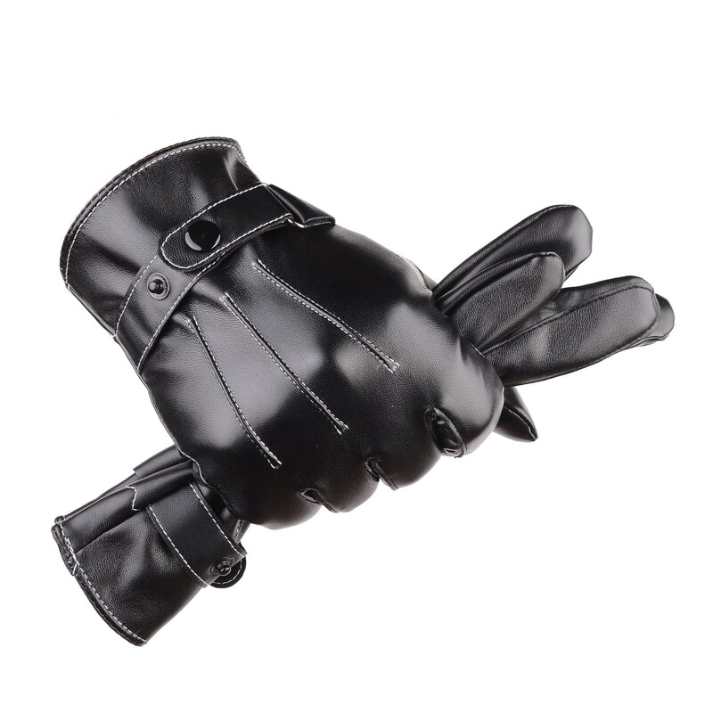 Žieminės odos plius aksominės šiltos pirštinės Vyriškos vėjui atsparios jutiklinis ekranas dviratininkų pirštinės vandeniui atsparios pirštinės Šalčiui atsparios šiltos pirštinės