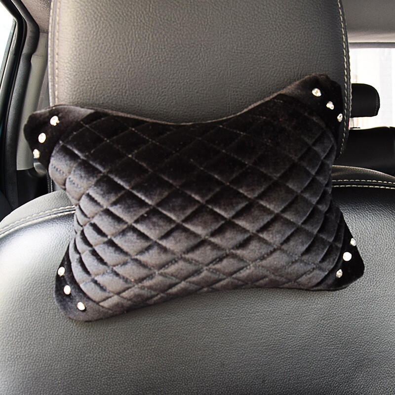Izravna tvornička prodaja Zimski topli plišani lumbalni jastuk optočen dijamantima Lumbalni jastuk Jastuk za struk Naslon za glavu u autu Drop dostava