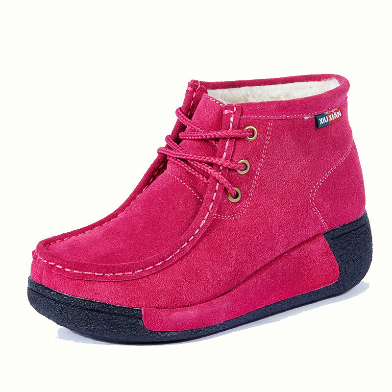 Visoke čizme za jesen i zimu 2020. plus baršunaste puževe cipele za žene ležerne majčinske cipele s debelim potplatom pamučne cipele retro tople plus kratke baršunaste čizme za žene