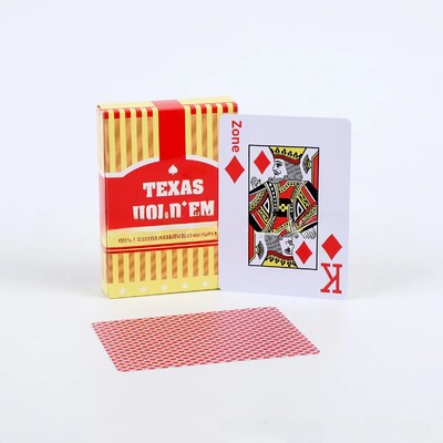 Texas Holdem plastične poker karte s velikim slovom 63*88, veličina 56 komada, vodootporna, otporna na habanje, stražnja strana, ribana površina