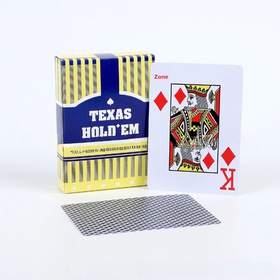 Texas Holdem plastične poker karte s velikim slovom 63*88, veličina 56 komada, vodootporna, otporna na habanje, stražnja strana, ribana površina
