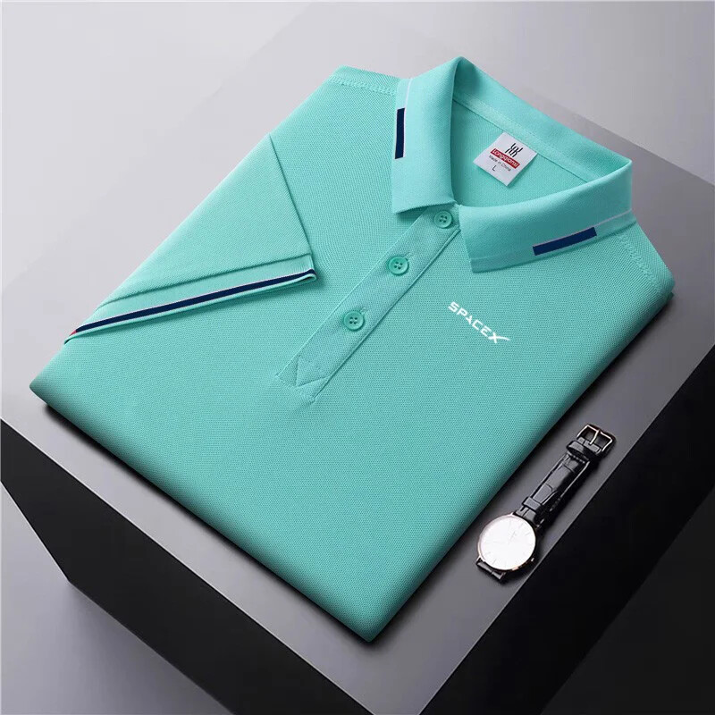 2024 új férfi ing gombolható póló Pamut póló alkalmi sport ing Nyári férfi ing