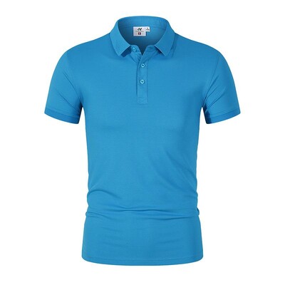 Ljetna luksuzna robna marka kratkih rukava, muška prozračna POLO majica od ledene svile, modni brend, dizajn za vezenje Hot prodavana vrhunska svilena majica