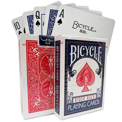 Bicycle Rider Back Карти за игра Тесте 808 Sealed Poker USPCC Magic Card Games Close Up Stage Magic Tricks Реквизит за фокусник