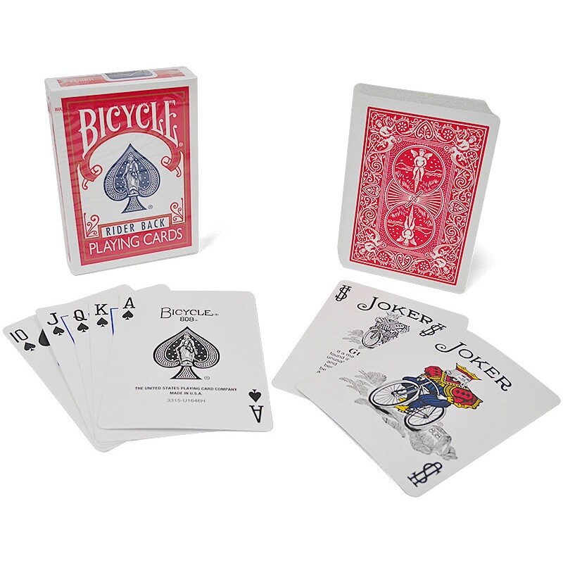 Bicycle Rider Back Карти за игра Тесте 808 Sealed Poker USPCC Magic Card Games Close Up Stage Magic Tricks Реквизит за фокусник
