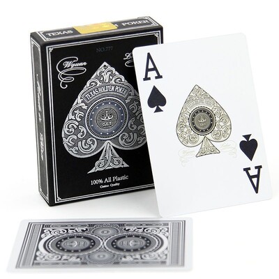 54 бр. карти/комплект пластмасови карти за игра на покер 24k злато водоустойчив baralho игральные карты cartas покер карти игрални пластик 