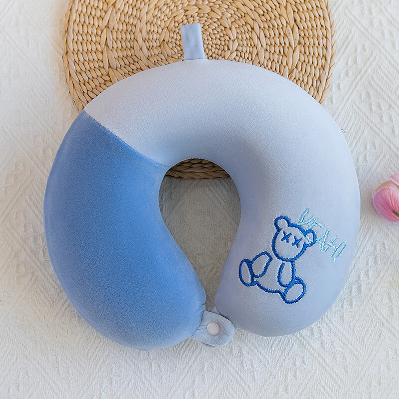 U formos atminties putplasčio pagalvė Aukštos kokybės lėtai atšokanti kaklo pagalvė Studentų miego pagalvė verslo kelionėms kaklo pagalvė