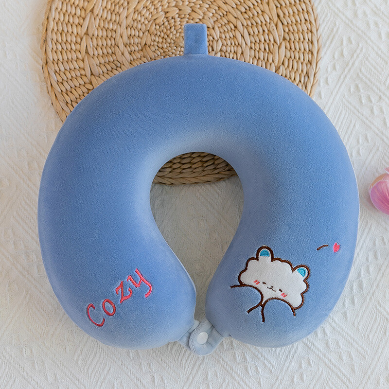 U formos atminties putplasčio pagalvė Aukštos kokybės lėtai atšokanti kaklo pagalvė Studentų miego pagalvė verslo kelionėms kaklo pagalvė