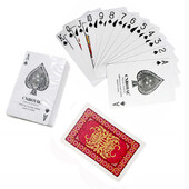 PVC bijelo plavo+crveno vodootporne karte za igranje za odrasle Poker karte Društvene igre 58*88 mm Poklon set za poker