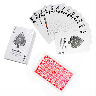 PVC bijelo plavo+crveno vodootporne karte za igranje za odrasle Poker karte Društvene igre 58*88 mm Poklon set za poker