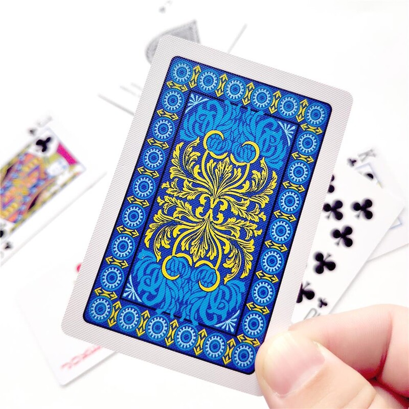 PVC bijelo plavo+crveno vodootporne karte za igranje za odrasle Poker karte Društvene igre 58*88 mm Poklon set za poker