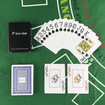 Hot Smooth Waterproof Baccarat Texas Hold\'em пластмасови карти за игра PVC покер клубни карти Устойчиви на износване 2,48*3,46 инча