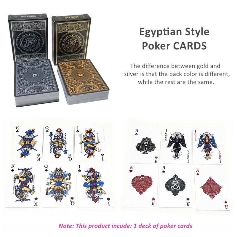 Plastične poker karte s 1 špilom, vodootporne, izdržljive, otporne na savijanje, 54 karte za igranje, poklon za obiteljsku igru L758