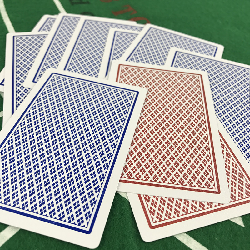 Easytoday 1kom/set PVC vodootporne plastične poker karte 2 boje crvena i plava Baccarat Texas Hold'em Club karte za igranje