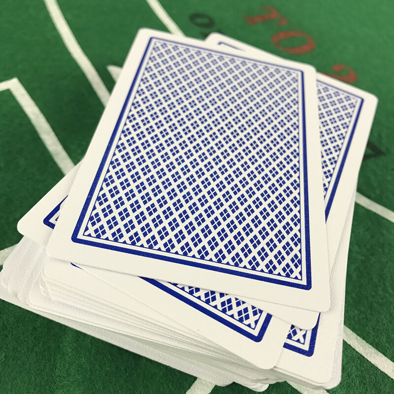 Easytoday 1kom/set PVC vodootporne plastične poker karte 2 boje crvena i plava Baccarat Texas Hold'em Club karte za igranje