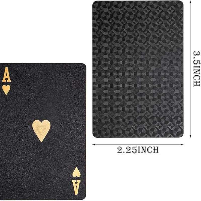 Krāsa Melns Zelts Spēļu kāršu spēļu kāršu grupa Ūdensizturīgs pokera tērps Magic Dmagic komplekts galda spēļu dāvanu kolekcija