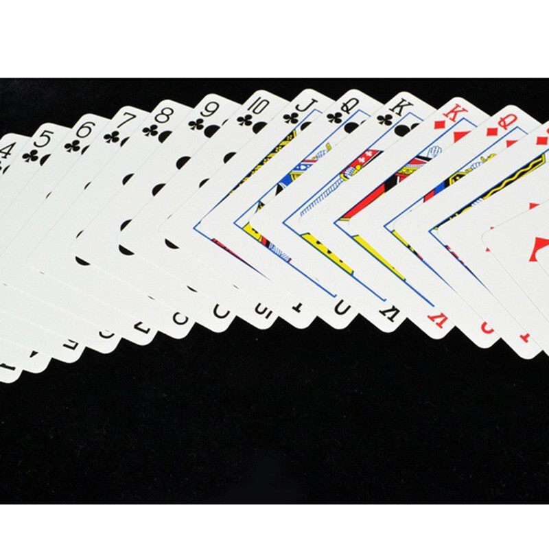 1 gabals zila/sarkana oriģinālā pokera parasto spēļu kāršu braucēja atpakaļ standarta klāji