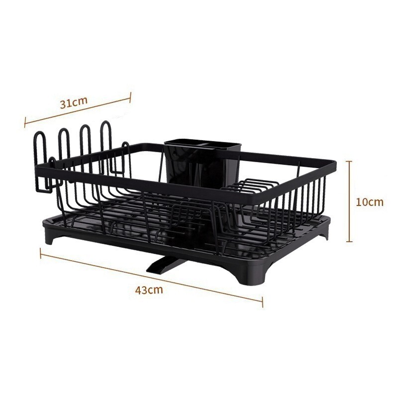 Σχάρα αποθήκευσης σκευών και ξυλιών κουζίνας, ντουλάπι νεροχύτη, σχάρα αποθήκευσης, σχάρα πιάτων, στραγγιστήριο πιάτων, ένθετο κουτί αποθήκευσης πιάτων