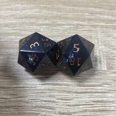 Set de zaruri din rășină 2/5 buc. Zaruri poliedre cu forme multiple pentru decorarea interioară, jucărie, ornamente pentru joc de rol, joc portabil de masă