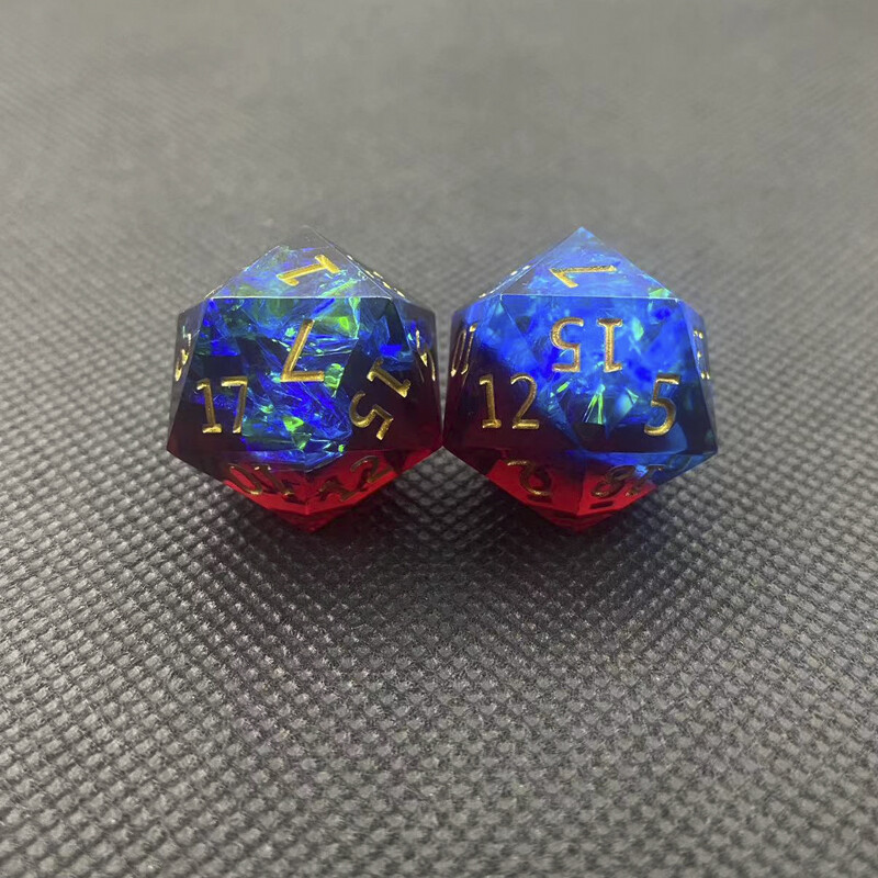 Set de zaruri din rășină 2/5 buc. Zaruri poliedre cu forme multiple pentru decorarea interioară, jucărie, ornamente pentru joc de rol, joc portabil de masă