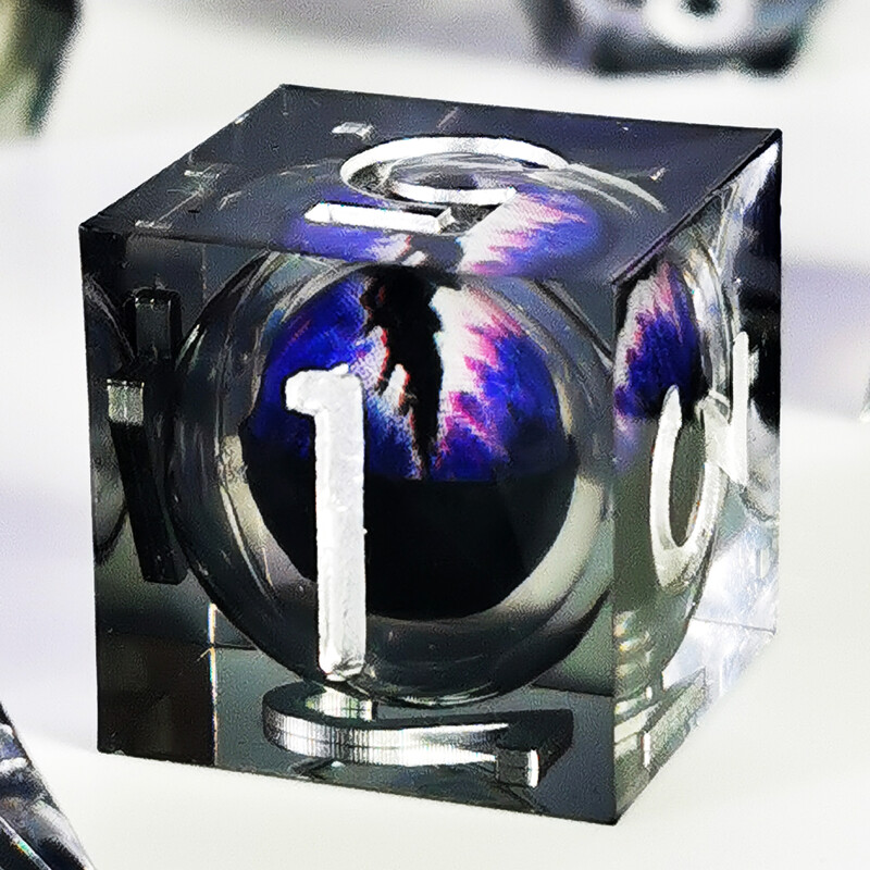 DnD täringukomplekt – 7-osaline terava servaga vaigust täringud pöörleva draakonisilmaga, mitmetahulised täringud vangikongide ja draakonite jaoks, lauapealne RPG