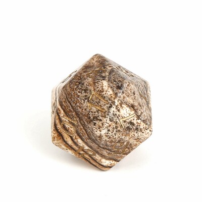 Spot Goods Natural Crystal D20 kauliukai Agatas Obsidianas Rožinis Kvarcas Labradoritas Daugiakampis Akmens kauliukai Individualizuoto šrifto Simbolio Rašto Logotipas