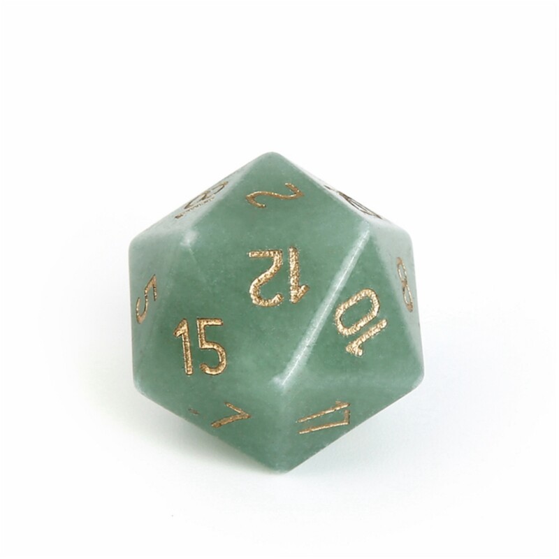 Spot Roba Prirodni kristal D20 Kockice Agat Obsidijan Rozenkvarc Labradorit Poliedron Kamene kockice Prilagođeni font Simbol Uzorak Logo