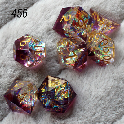 2023 m. dervos kauliukai 7 vnt. Dnd rinkinys Tvirtas daugiakampis D ir D kauliukas DND Vaidmenų žaidimams Rpg Rol Pathfinder stalo žaidimas Dragon Scale Dovanos