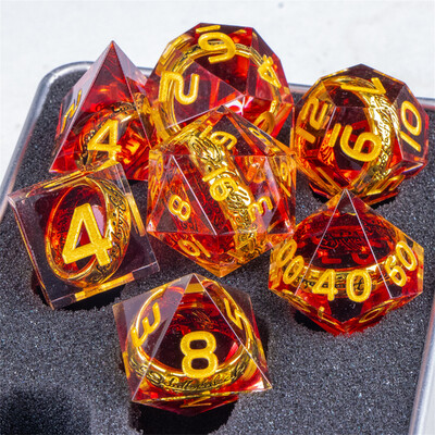 Ring Resin DnD Dice Включва комплект зарове One Rings, комплект полиедрални зарове Lord of Dice, The Ring Dice, dd зарове