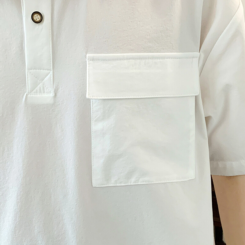 Nauji itin ploni aukštos kokybės „Ice Silk“ laisvalaikio marškinėliai trumpomis rankovėmis, skirti vyriškai laisvai kvėpuojantys sportiniai polo marškinėliai