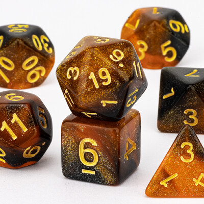 DnD Red rankų darbo Sharp Edge dervos kauliukų rinkinys TRPG, daugiakampių kauliukų rinkinys požemiams ir drakonui, D+D kauliukai, stalo žaidimų kauliukai