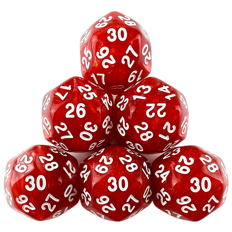 1kom višestrana akrilna stolna kockica Polyhedral D30 Nova društvena igra za Club Pub Part Stolne igre