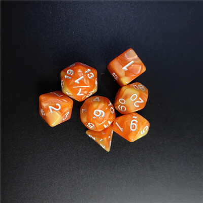 7 vnt 1 rinkinys 8 spalvų Galaxy Style DND kauliukų rinkinys D4 D6 D8 D10 D12 D20 įvairiapusiai kauliukai naudojami TRPG „Dragon Dungeon“ stalo žaidimui