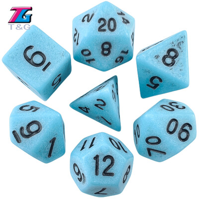 Cool Retro Dice Set 7Pcs/Set Polyhedral TRPG DNDGame Games for Opaque D4-D20 Multi Sides Dice for Board Game