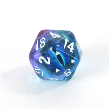 Polyhedral Dice Dragon Eye D20 зарове за креативни ролеви зарове, съвместими с Pub Club Party Party Games