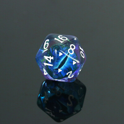 Polihedral Dice Dragon Eye D20 kockice za kreativno igranje uloga Kockice kompatibilne s Pub Club Party stolnim igrama