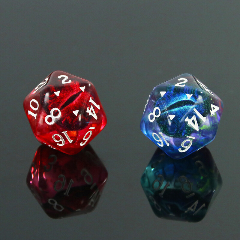 Polihedral Dice Dragon Eye D20 kockice za kreativno igranje uloga Kockice kompatibilne s Pub Club Party stolnim igrama