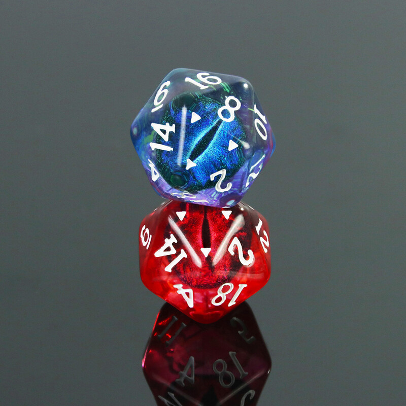 Polihedral Dice Dragon Eye D20 kockice za kreativno igranje uloga Kockice kompatibilne s Pub Club Party stolnim igrama