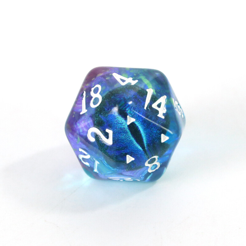 Polihedral Dice Dragon Eye D20 kockice za kreativno igranje uloga Kockice kompatibilne s Pub Club Party stolnim igrama