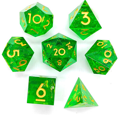 7pcs/set New Fantasy Mixed Color Series Polyhedral Digital Dice Set for DND TRPG Party Entertainment Board Stol Games Supplies