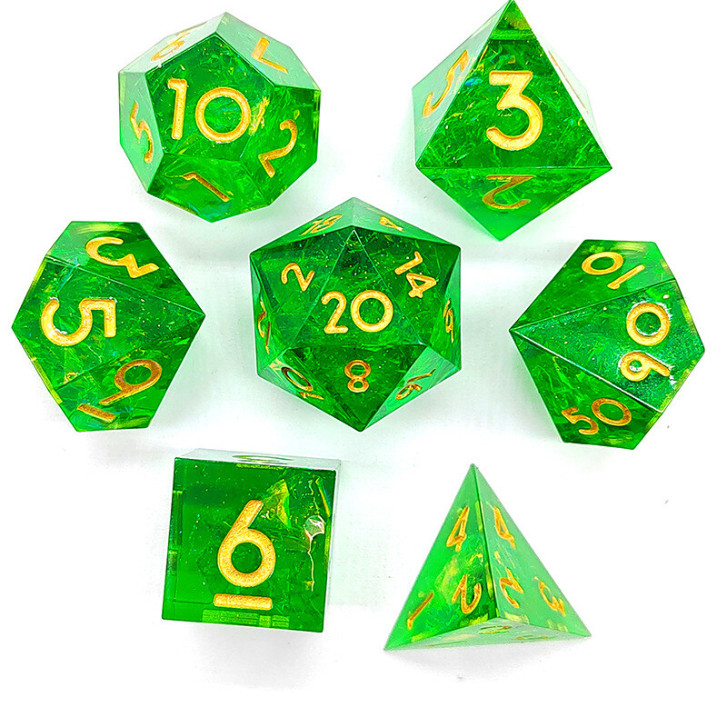 7pcs/set New Fantasy Mixed Color Series Polyhedral Digital Dice Set for DND TRPG Party Entertainment Board Stol Games Supplies