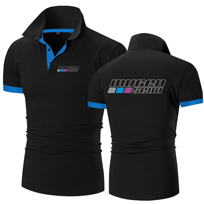 Mugen Seiki 2024 vara nou guler bărbați tricou polo cu mânecă scurtă, respirabil, tricou de modă de afaceri, haine de marcă